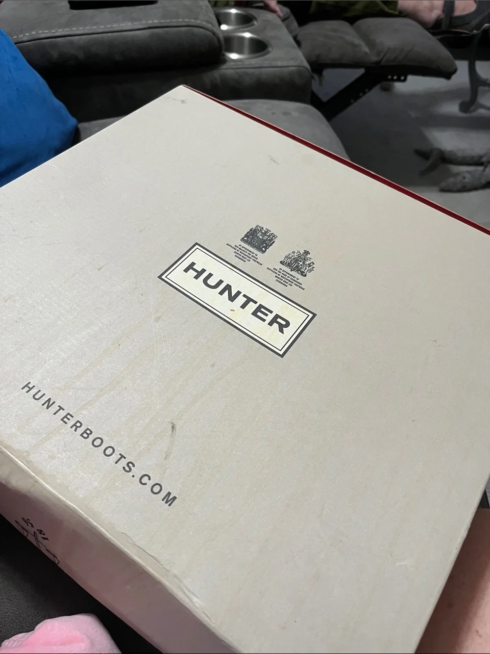 Hunter Boot Box in Cavendish blue new in box